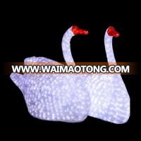 Led swan motif light for theme park garden shopping mall holiday outdoor decoration light