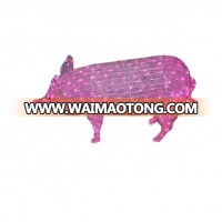 Acrylic motif 3D cute pig  light for spring festival outdoor decoration