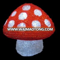 Led 3D mushroom motif lights for theme park zoo Christmas outdoor decoration lights