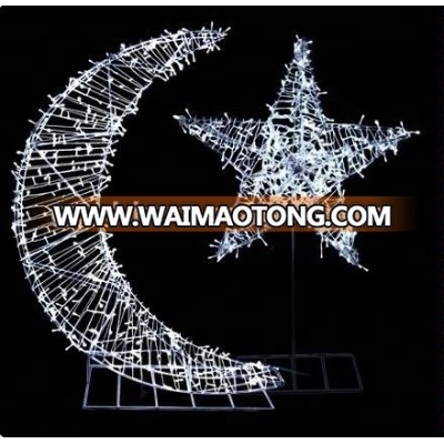 2018 New arrival hot selling outdoor LED Muslim motif Ramadan Eid al-fitr decoration light